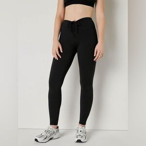 PINK Victoria's Secret Black Adjustable Ruched Leggings